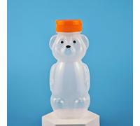 Honey Bear Spill-Proof Straw Cup, Squeezable Therapy & Special Needs Assistive Drink Container with Leak Resistant Lid & Long Straws