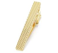 HONEY BEAR Standard Tie Clip Bar for Men Business Wedding Gift | Classic Minimalist, Steel-Plated Copper Base, Gift-Boxed, Thickened, Rounded Corners, Easy to Slide On, No Snag or Wrinkle