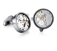 HONEY BEAR Watch Cufflinks Movement Steampunk for Men Wedding Business