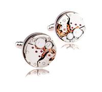 HONEY BEAR Watch Cufflinks Non Working Steampunk for Men Wedding Business