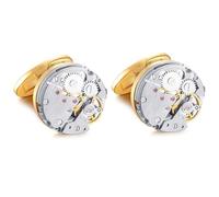 HONEY BEAR Watch Cufflinks Non Working Steampunk for Men Wedding Business