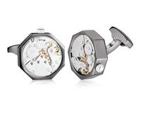 HONEY BEAR Watch Movement Steampunk Cufflinks for Men Wedding Business