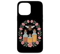 Honey Bee Apothecary Floral Wreath Cottagecore Case for iPhone 13 Pro Max