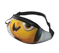 Honey bee Art Printed Fanny Pack for Men Women Crossbody Waist Bag Pack Bum Bag with Adjustable Strap for Hiking Running Travel Cycling