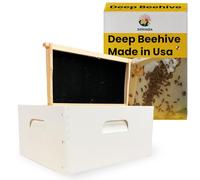 Honey Bee Boxes Bee Hives Boxes 10 Frame 9-5/8" Made in USA 10 Frame Deep Hive Box Bee Boxes for Sale Deep Bee Hive Box Bee Hive Stand 10 Frame Bee Super 10 Frame