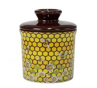 Honey Bee Butter Dish with Lid, 6.8 oz