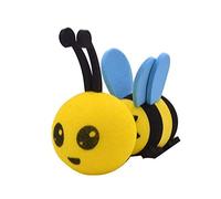 Honey Bee Car Antenna Topper Lovely Yellow Bee Car Aerial Toppers Funny Bumble Bee Ornaments for Automobile Roof Decorative for All Kinds Car (1PCS)