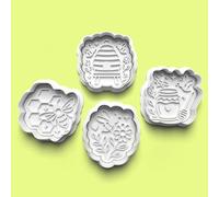 Honey Bee Cookie Cutter Set - 3D Baking Mold for Bees, Honeycomb, and Bee Themed Treats - Fondant, Pastry, DIY Crafts