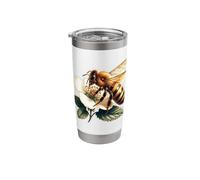 Honey Bee Flower Bumblebee Stainless Steel Insulated Tumbler
