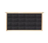 Honey Bee Frames - Wooden Apiary Tools with Black Foundation - Beekeeping Frames | for Outdoor Garden Backyard Wax Harvesting Maintenance Rearing