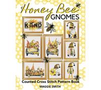 Honey Bee Gnomes | Counted Cross Stitch Pattern Book: Easy, Fast, and Small Spring Needlepoint Designs | Great for Beginners and Advanced Stitchers