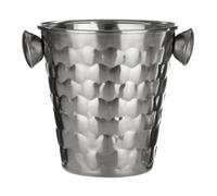 Honey Bee Ice Bucket with Handles, Stainless Steel - Silver