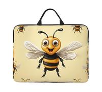 Honey Bee Laptop Case 14 Inch Laptop Sleeve Computer Carrying Bag Shockproof Protective Notebook Case Portable Laptop Bag Waterproof Briefcase Bag for Men Women