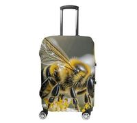 Honey Bee Luggage Cover, Elastic Luggage Protector Fits 19-32in Suitcases, Washable & Anti-Scratch Suitcase Cover for Men Women, style, L, Classic