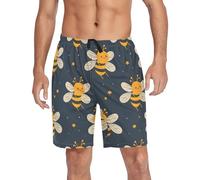 Honey Bee Men's Pajama Shorts Lounge Sleep Shorts Pjs Bottoms Pants