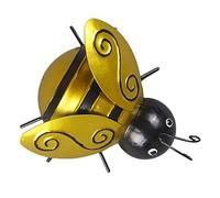 Honey Bee Metal Craft Hanging Sculpture Wall Art Garden Decor Bugs Large,Gold