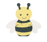Honey Bee Mini Wooden Puzzles - My First Puzzles, Jigsaw Puzzle Games with Spring Animals - Educational Toys For 1 Year Old + Toddler, Montessori Early Development & Activity Toys by Orange Tree Toys