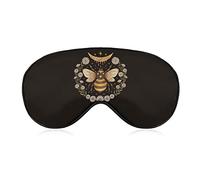 Honey Bee Moon Sleep Eye Mask Cute Blindfold Eye Covers Eyeshade for Women Men Gifts