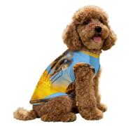 Honey Bee on Flower Cute Dog Shirts Summer Ice Silk Tank Top