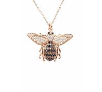 Honey Bee Pendant Necklace Rosegold Latelita White One Size