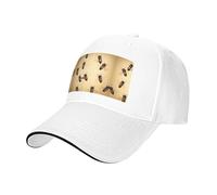 Honey Bee Pint Trucker Hat Baseball Cap, Baseball Cap Adjustable Sun Hat Golf Hats, Adjustable Classic Cap White