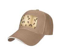 Honey Bee Pint Trucker Hat Baseball Cap, Baseball Cap Adjustable Sun Hat Golf Hats, Adjustable Classic Cap Natural