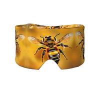 Honey-bee Print Eye Shade Cover for Nap Travel Yoga,Eye Cover Blindfold Travel Office Nap Airplane