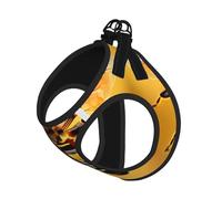 Honey-Bee Print Reflective No Choke Pet Vest Harness,Adjustable Soft Padded Dog Harness With Easy Control Handle