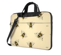 Honey Bee Print Travel Laptop Bag Lightweight Case With Luggage Strap Shoulder Briefcase Holiday Gift