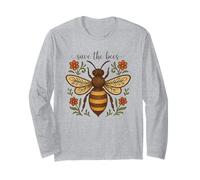 Honey Bee Save The Bees Earth Day Long Sleeve T-Shirt