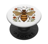 Honey Bee Save the Bees Earth Day PopSockets Adhesive PopGrip