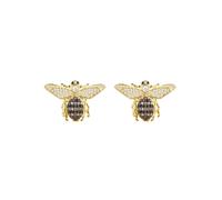 Honey Bee Stud Earrings Gold Latelita White One Size