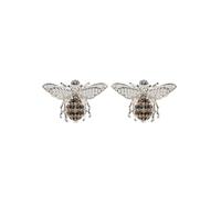 Honey Bee Stud Earrings Silver