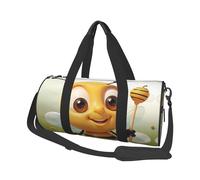 Honey Bee Travel Duffel Bag Sports Gym Bag, Lightweight Overnight Weekender Bag With Shoes Compartment Yoga Gym Sports Bag For Men Women