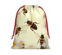 Honey Bee Ultra Soft Velvet Gift Bag, Comfortable To The Touch, Reusable