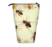 Honey Bee Vertical Retractable Pencil Case, Easy to Use, Adjustable Size According to Needs