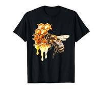 Honey Bee x Honeycomb x Honey Value Graphic T-Shirt, Men, Black, M