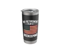 Honey Beekeeping Beekeeper My Retirement Plan is Beekeeping Stainless Steel Insulated Tumbler