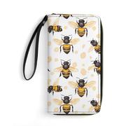 Honey Bees Long Pouch Slim Clutch Wallet Purse