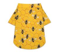 Honey Bees Pattern Cute Dog Shirt Soft Cozy Pet T-Shirts Pullover Cat Clothes