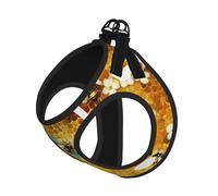 Honey Bees Print Reflective No Choke Pet Vest Harness,Adjustable Soft Padded Dog Harness With Easy Control Handle