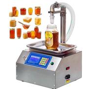 Honey Bottle Filling Machine,10-10000ml Automatic Quantitative Viscous Bottling Equipment Filling Machine, 7L/min Quick Fill Honey Filler for Shampoo Syrup Edible Oil Paste Tomato Sauce