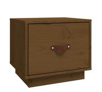 (Honey brown, 1) vidaXL 1/2x Solid Wood Pine Bedside Cabinet End Accent Table Multi Colours