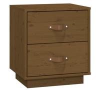 (Honey brown, 1) vidaXL 1/2x Solid Wood Pine Bedside Cabinet Nightstand End Table Multi Colours