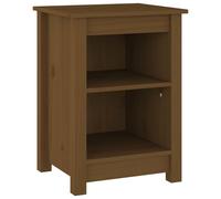 vidaXL Bedside Cabinet Honey Brown 40x35x55 cm Solid Wood Pine