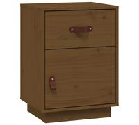 vidaXL Bedside Cabinet Honey Brown 40x34x55 cm Solid Wood Pine