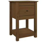 vidaXL Bedside Cabinet Honey Brown 40x35x61.5 cm Solid Wood Pine