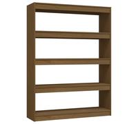 Book Cabinet/Room Divider Honey Brown 100x30x135.5cm Solid Pinewood GF0