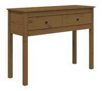 (honey brown, 100 x 35 x 75 cm) vidaXL Solid Wood Pine Console Table Multi Colours 100x35x75 cm/70x35x75 cm