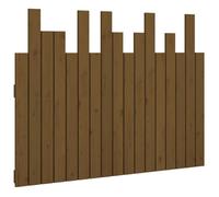 vidaXL Wall Headboard Honey Brown 108x3x80 cm Solid Wood Pine